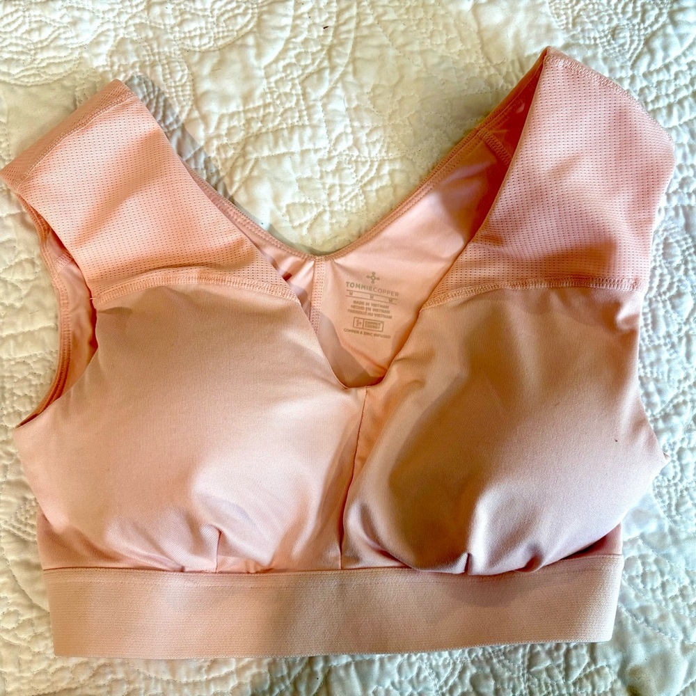 Tommie Copper Women's Pink Sports Bra -Size Small